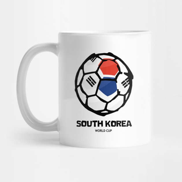 South Korea Football Country Flag by KewaleeTee